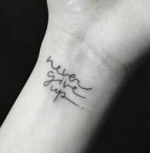 Awesome words tattoo design