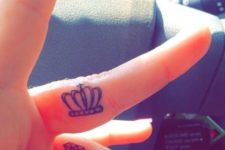 small finger tattoos