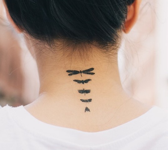 Dragonflies tattoo design
