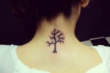 Simple tree tattoo design