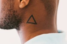 Simple triangle tattoo design