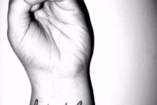 Simple words tattoo