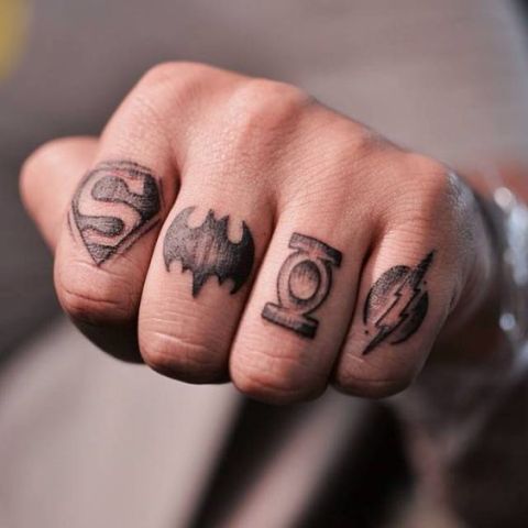 Superhero themed tattoo ideas
