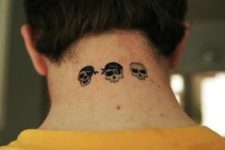 Three skulls tattoo idea