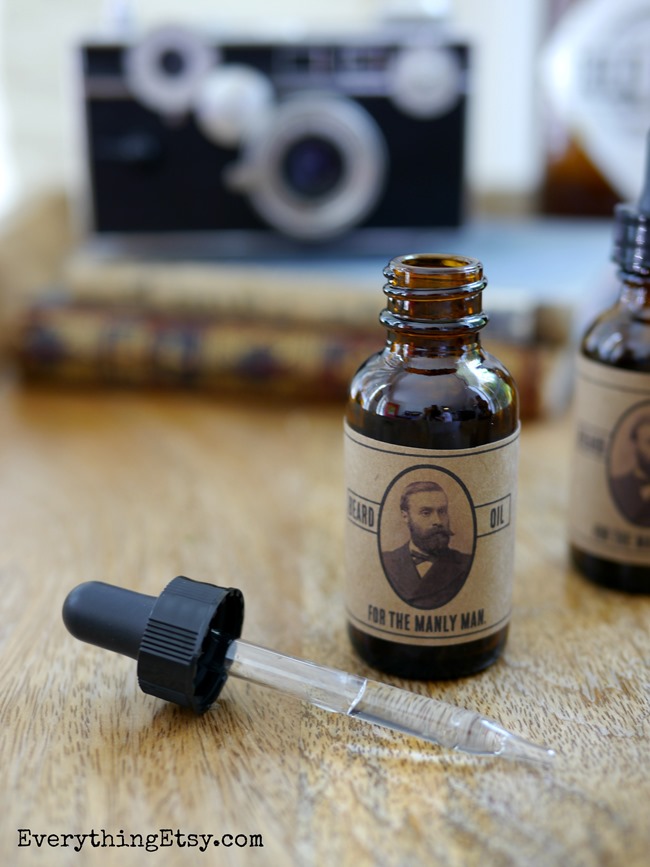 DIy beard oil recipe with stylish printables (via www.everythingetsy.com)