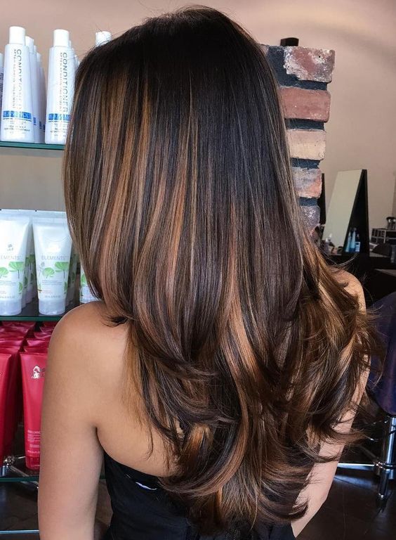Dark Brown Hair With Caramel Highlights Straight Sale, 56% OFF 