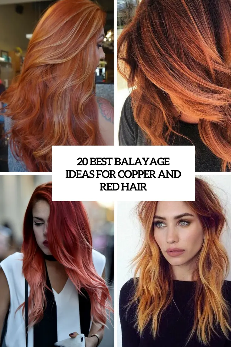 20 Best Balayage Ideas For Red And Copper Hair