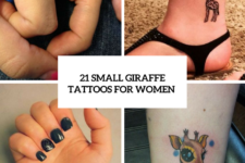 21 Small Giraffe Tattoo Ideas For Ladies