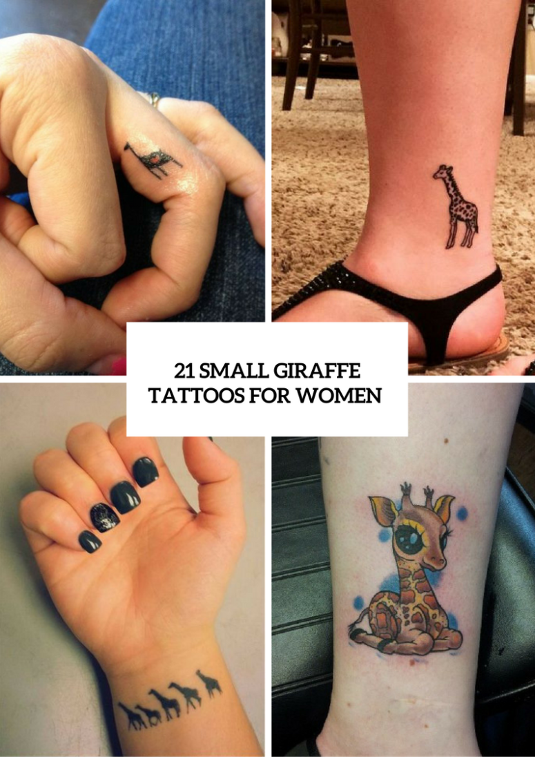 Small Giraffe Tattoo Ideas For Ladies