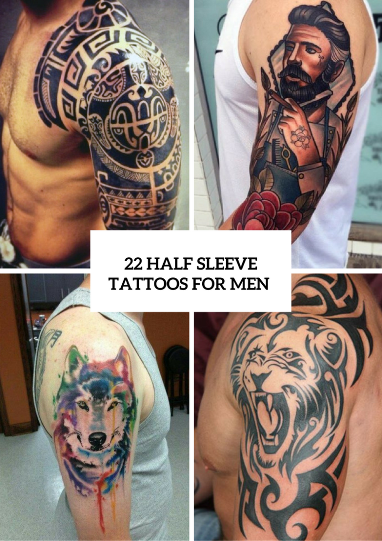 22 Half Sleeve Tattoo Ideas For Men  Styleoholic