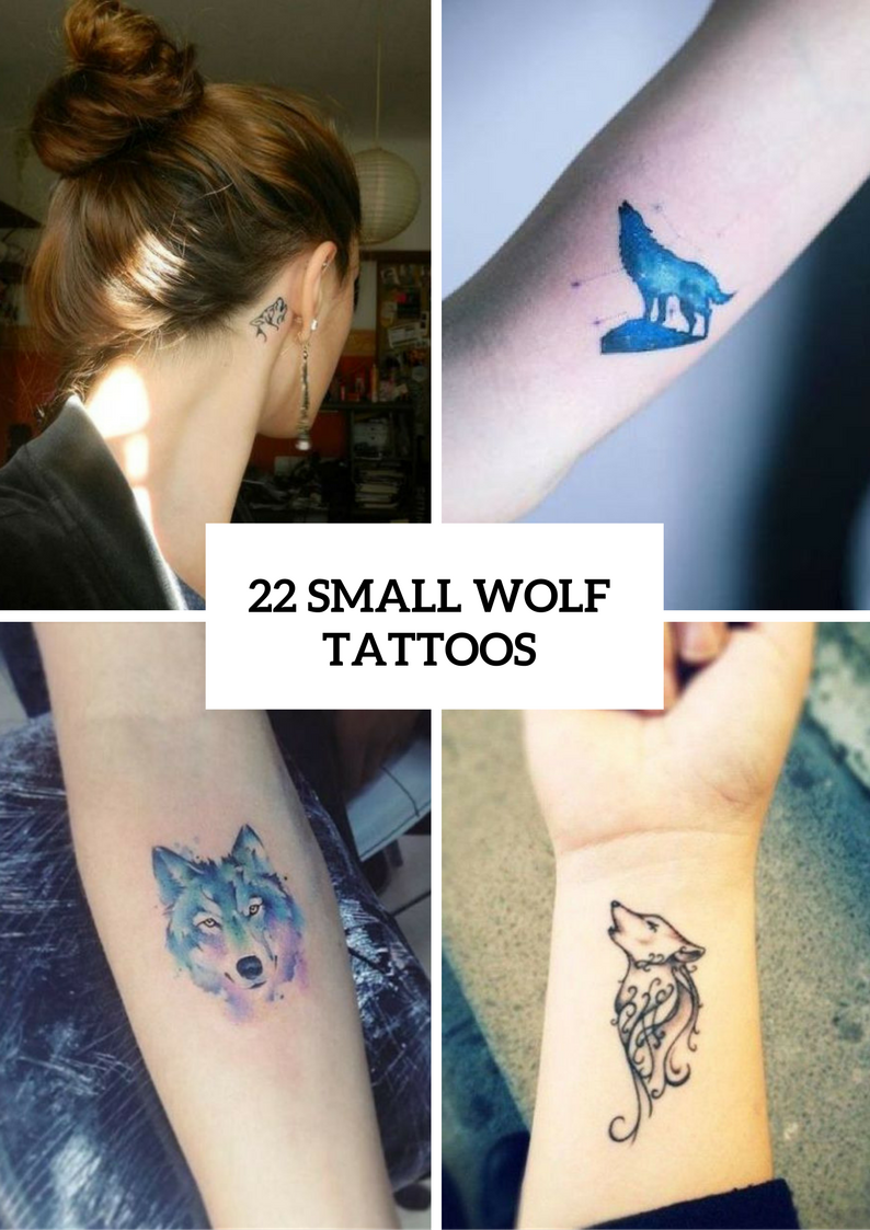 Small Wolf Women Tattoo Ideas
