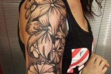 Big flowers tattoo