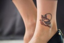 Elegant tattoo design on the ankle