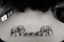 Elephant family tattoo