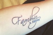 Family is forever tattoo
