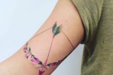 Floral tattoo on the arm