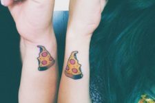 Funny pizza sister tattoos