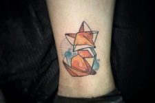 Geometric fox on the ankle