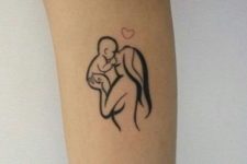 Mother and child tattoo idea