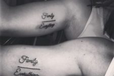 Simple family tattoos