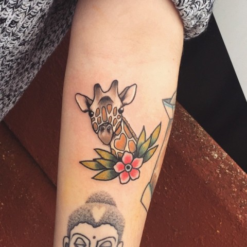 Karl Martin Joyce on Twitter Quick family tattoo representing her cute  new bubba family tattoo giraffe flowers baby httptcoVA7Ost1GJ8   Twitter