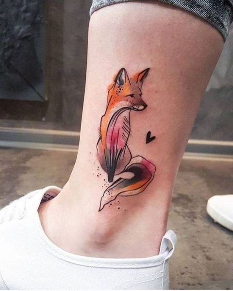 Stunning tattoo on the ankle