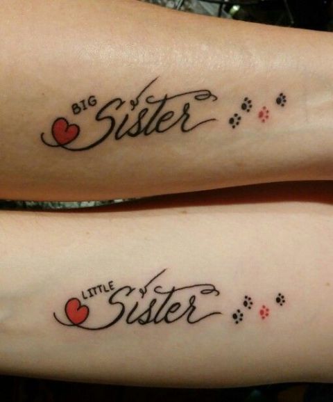 25 Sister Tattoo Ideas to Get With Your Other Half  Brit  Co
