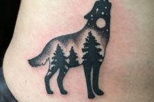 Unique wolf tattoo