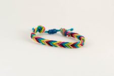 DIY fishtail braid macrame friendship bracelet