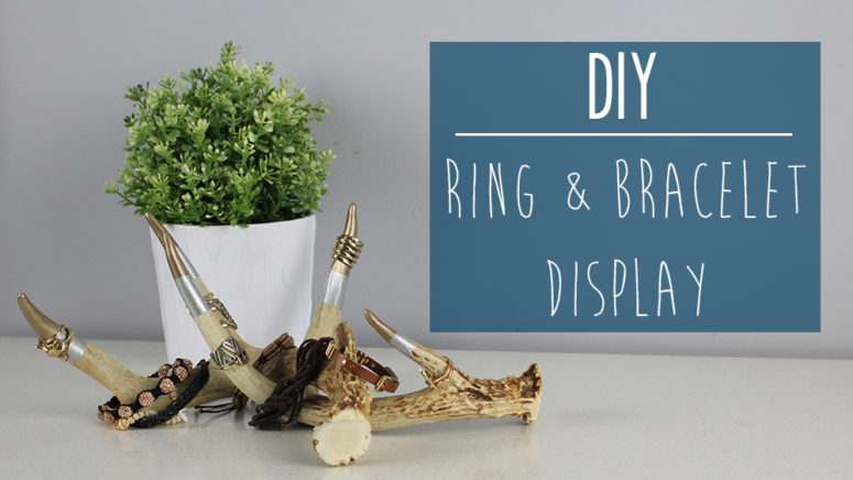 DIY ring and bracelet display from antlers (via https:).