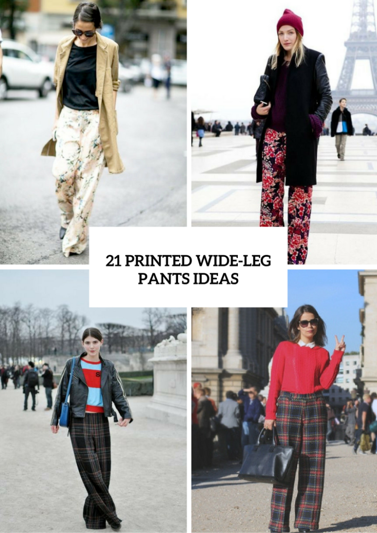 Cool Printed Wide Leg Pants Ideas To Repeat