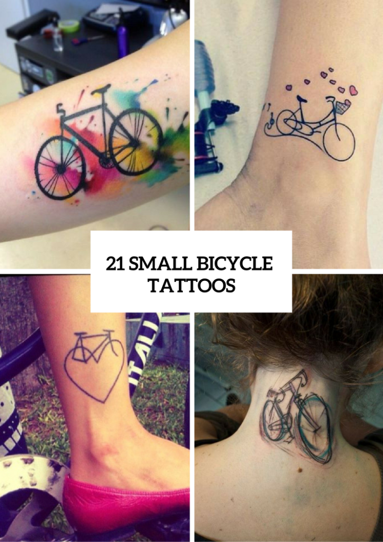21 Small Bicycle Women Tattoo Ideas To Repeat
