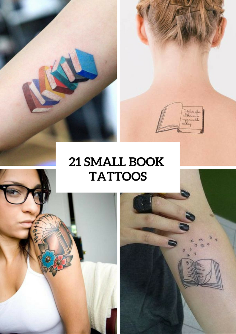 Small Book Tattoo Ideas For Girls