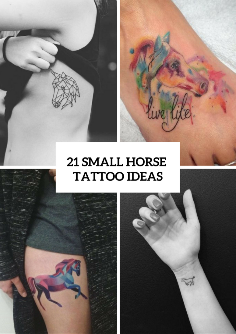 Small Horse Tattoo Ideas For Women