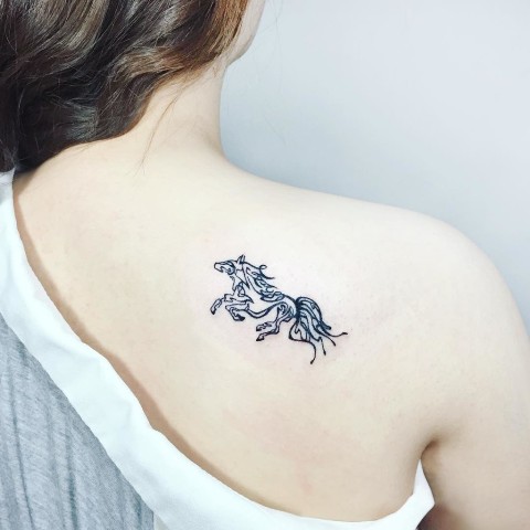 Discover 96 about small horse tattoo unmissable  indaotaonec