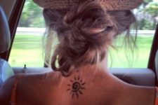 Cute sun on the back