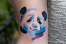 Watercolor tattoo on the arm