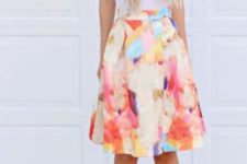 spring outfit with a skirt
