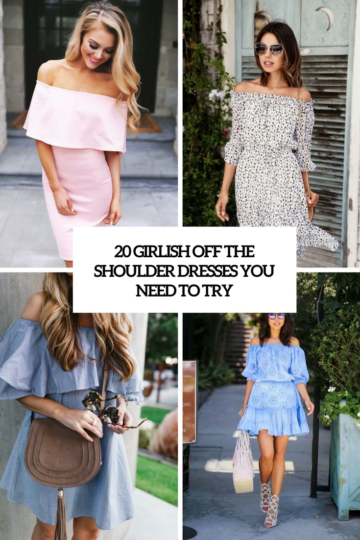 20 Girlish Off The Shoulder Dresses You Need To Try