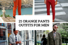 21 Men Outfits With Orange Pants