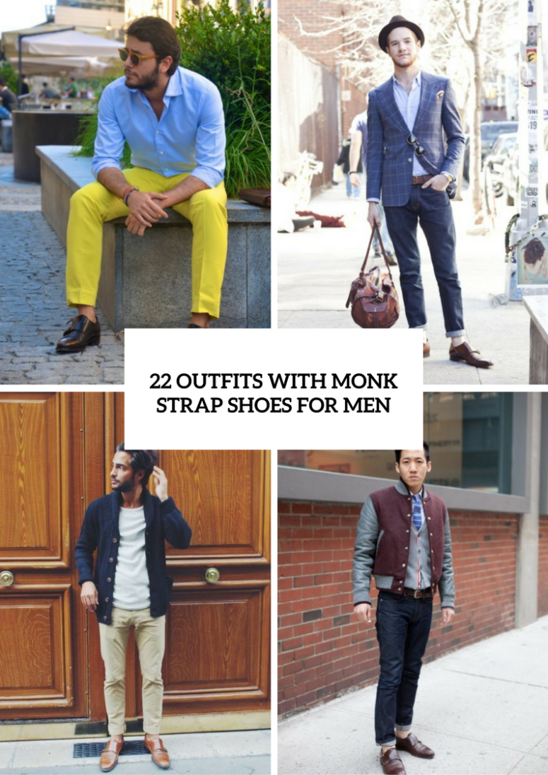 Elegant Men Outfits With Monk Strap Shoes