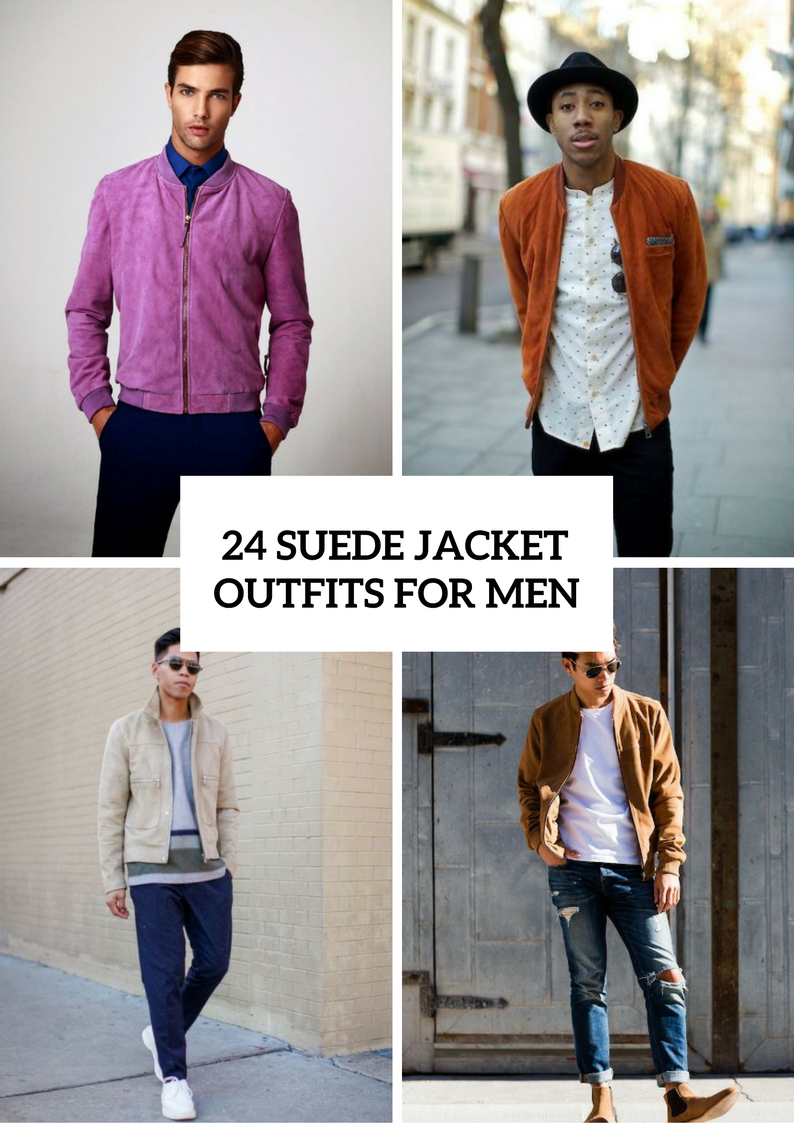 Suede Jacket Outfits For Stylish Men