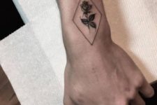 Cute small floral tattoo design