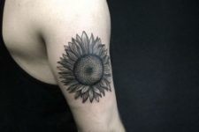 Simple flower tattoo idea