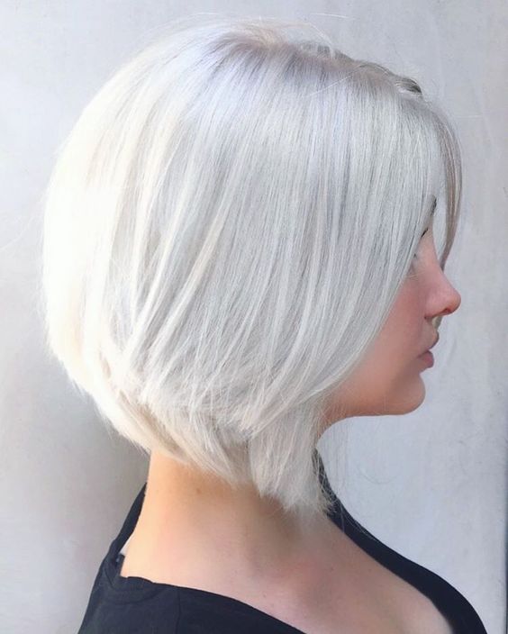 short silver and icy blonde hair