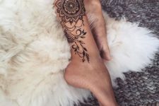 13 gorgeous mandala leg tattoo