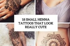 18 small henna tattoos that look really cute cover