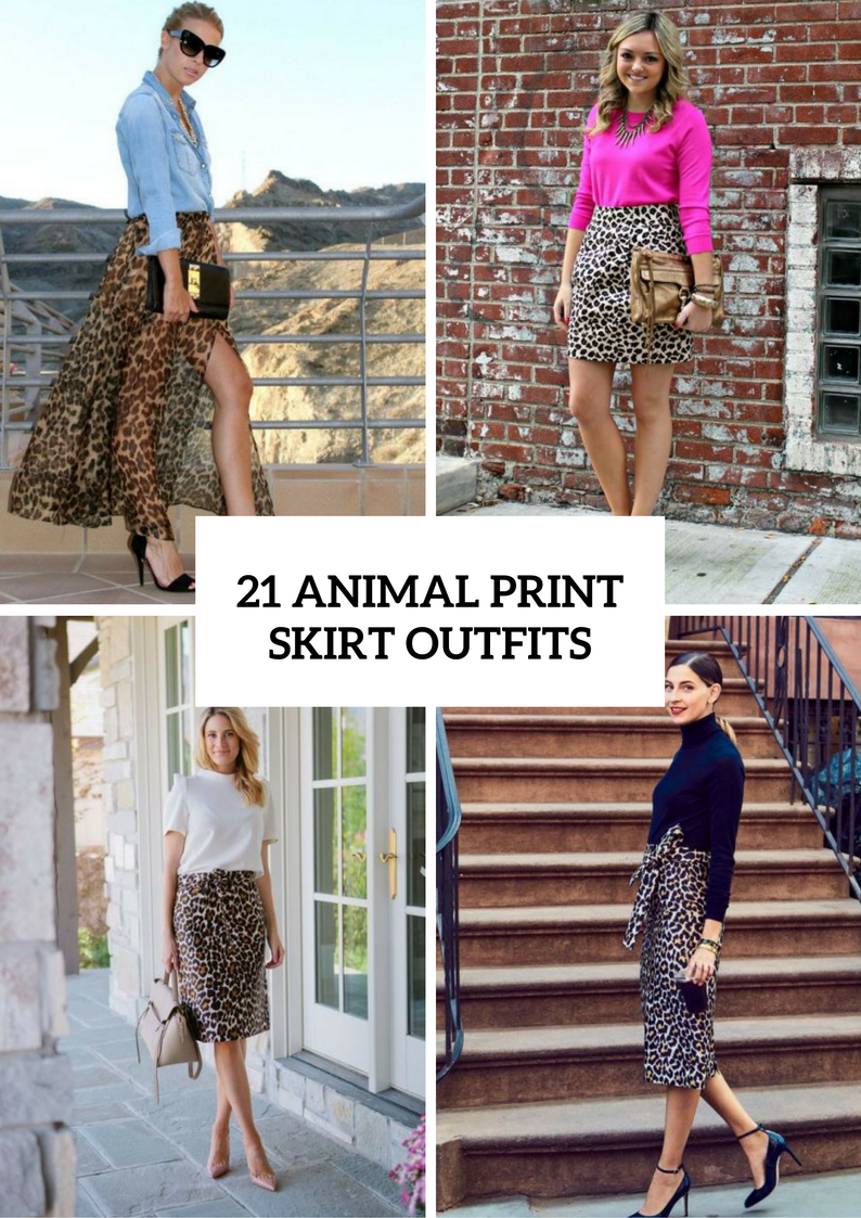 Animal Printed Skirt Outfits To Try