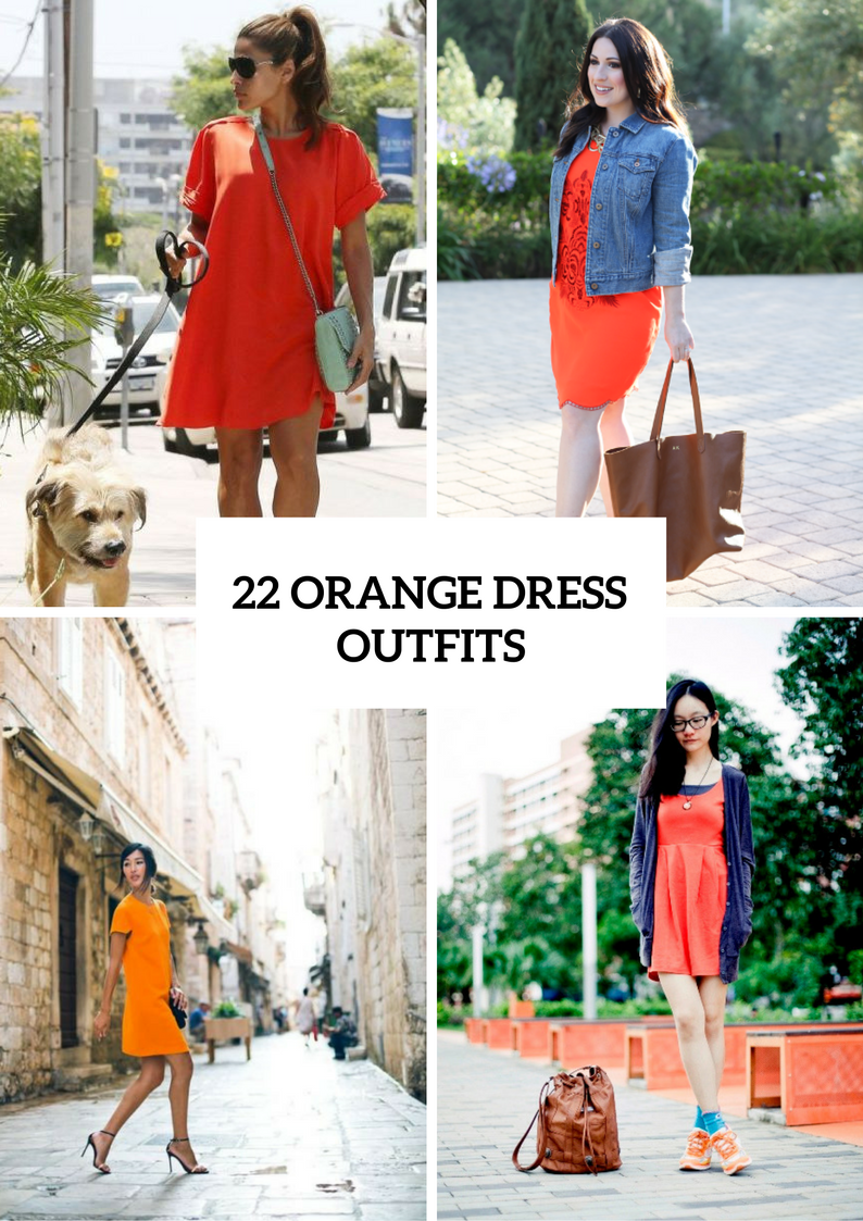 Orange Dress Outfits