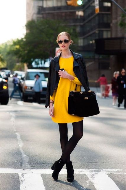 black and yellow dress shoes